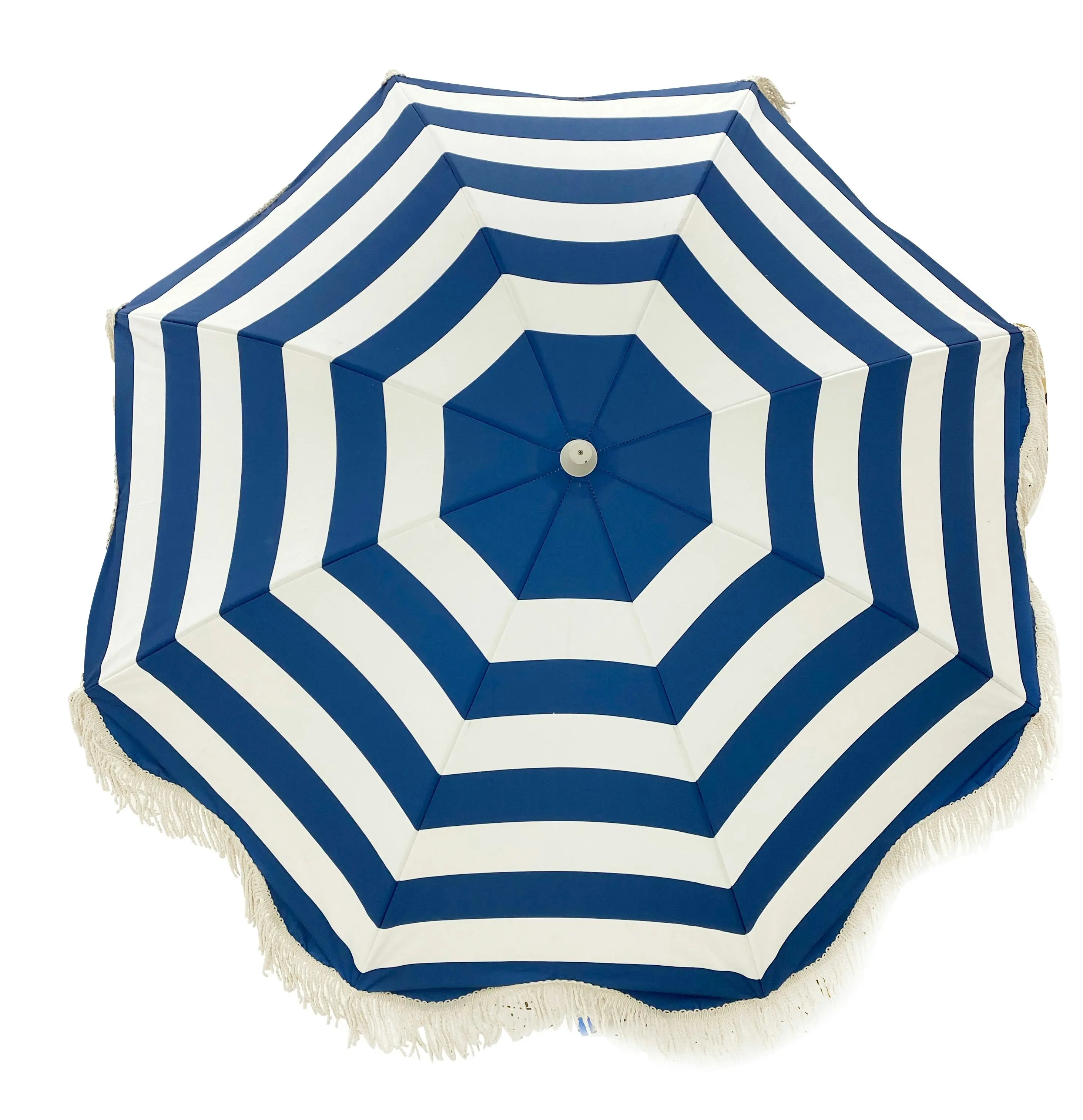 Luxe Canvas Beach Umbrella 2M - Hamptons Navy