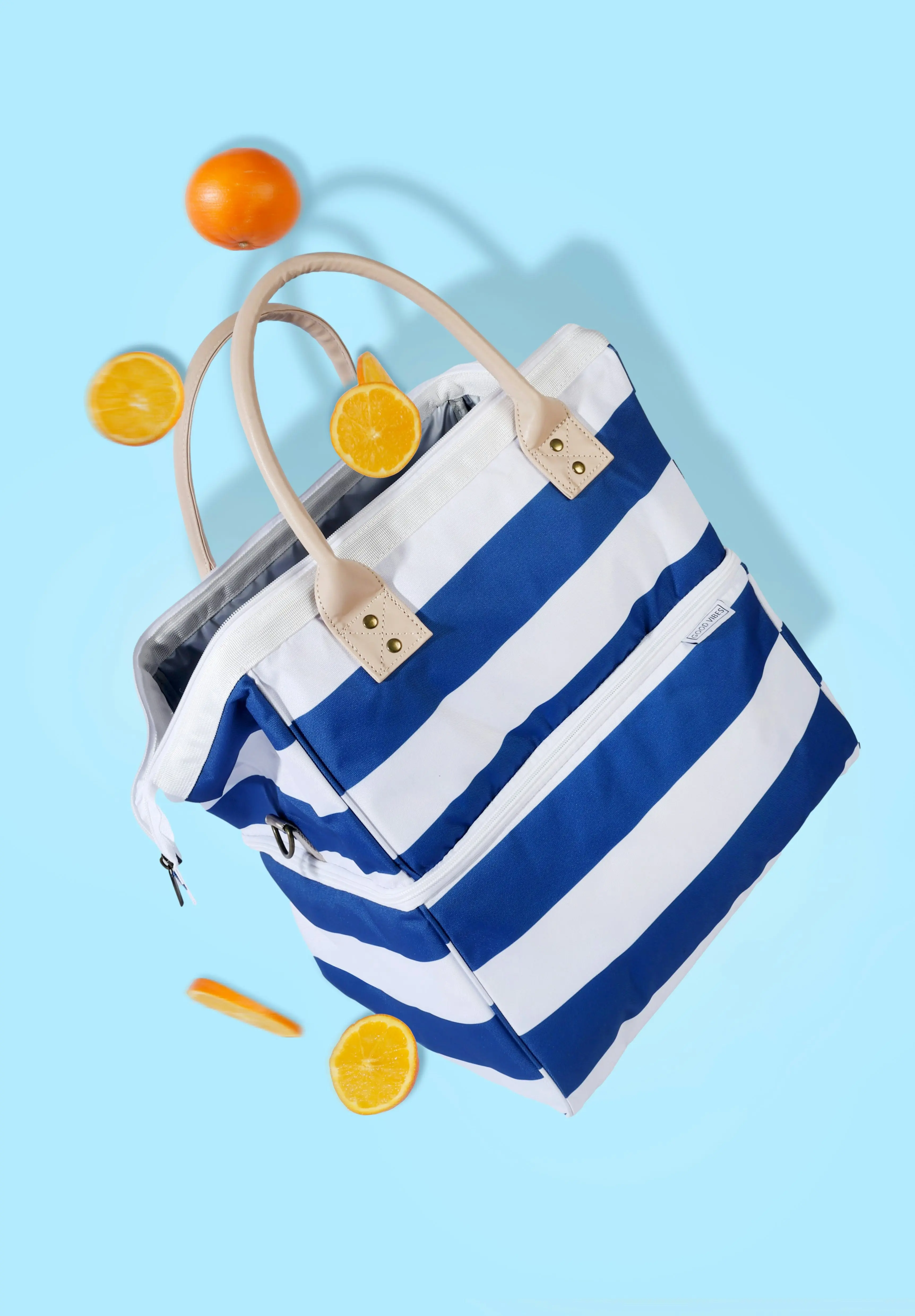 Insulated Picnic Cooler Bag  - Hamptons Navy