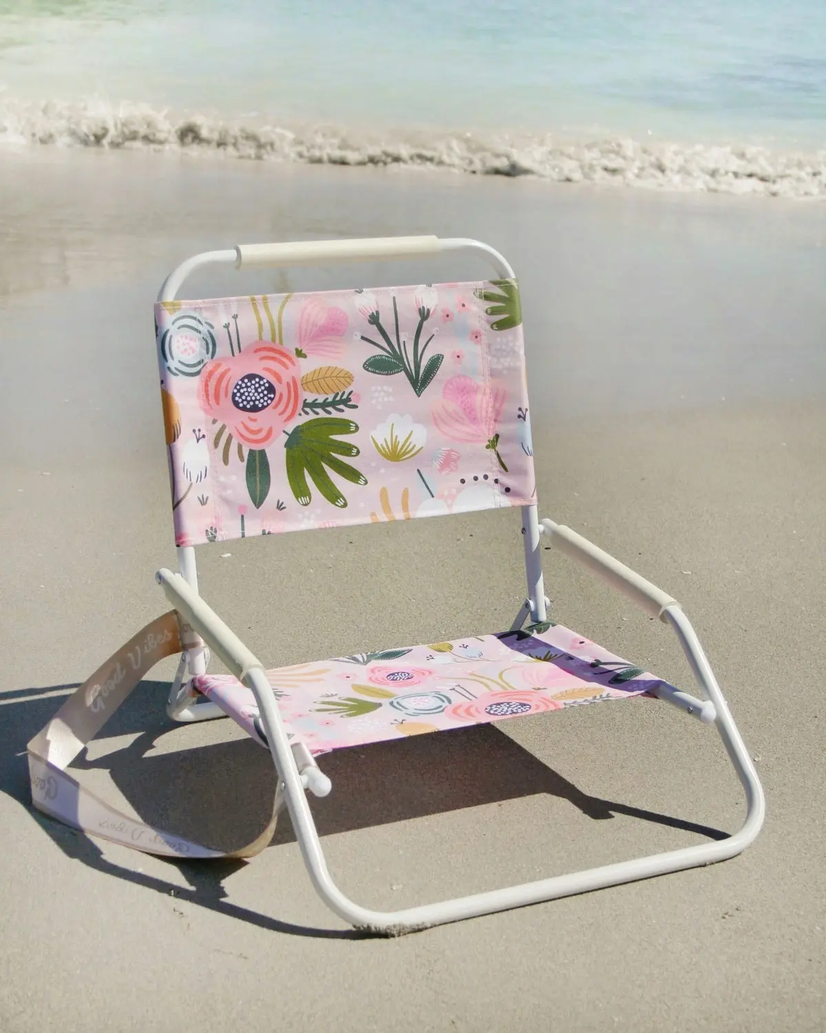 Foldable Beach Chair - Peony Bloom