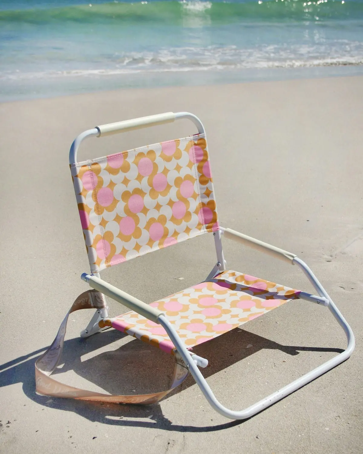 Foldable Beach Chair Peony Bloom Design