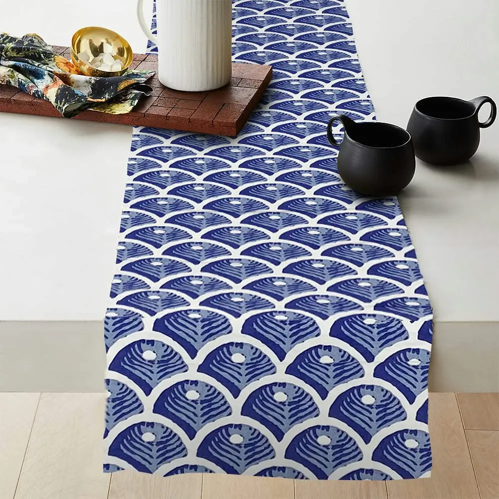 Holmes Cotton Pattern Table Runner Reverse Prnt 150 x 33cm