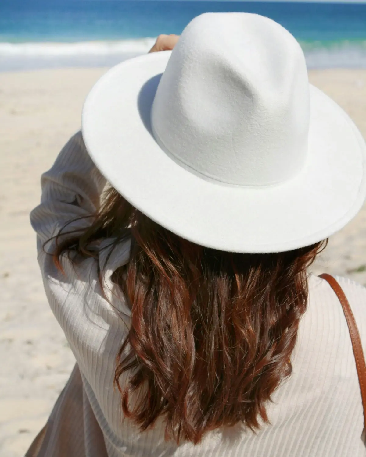 Luna Fedora Hat Cream