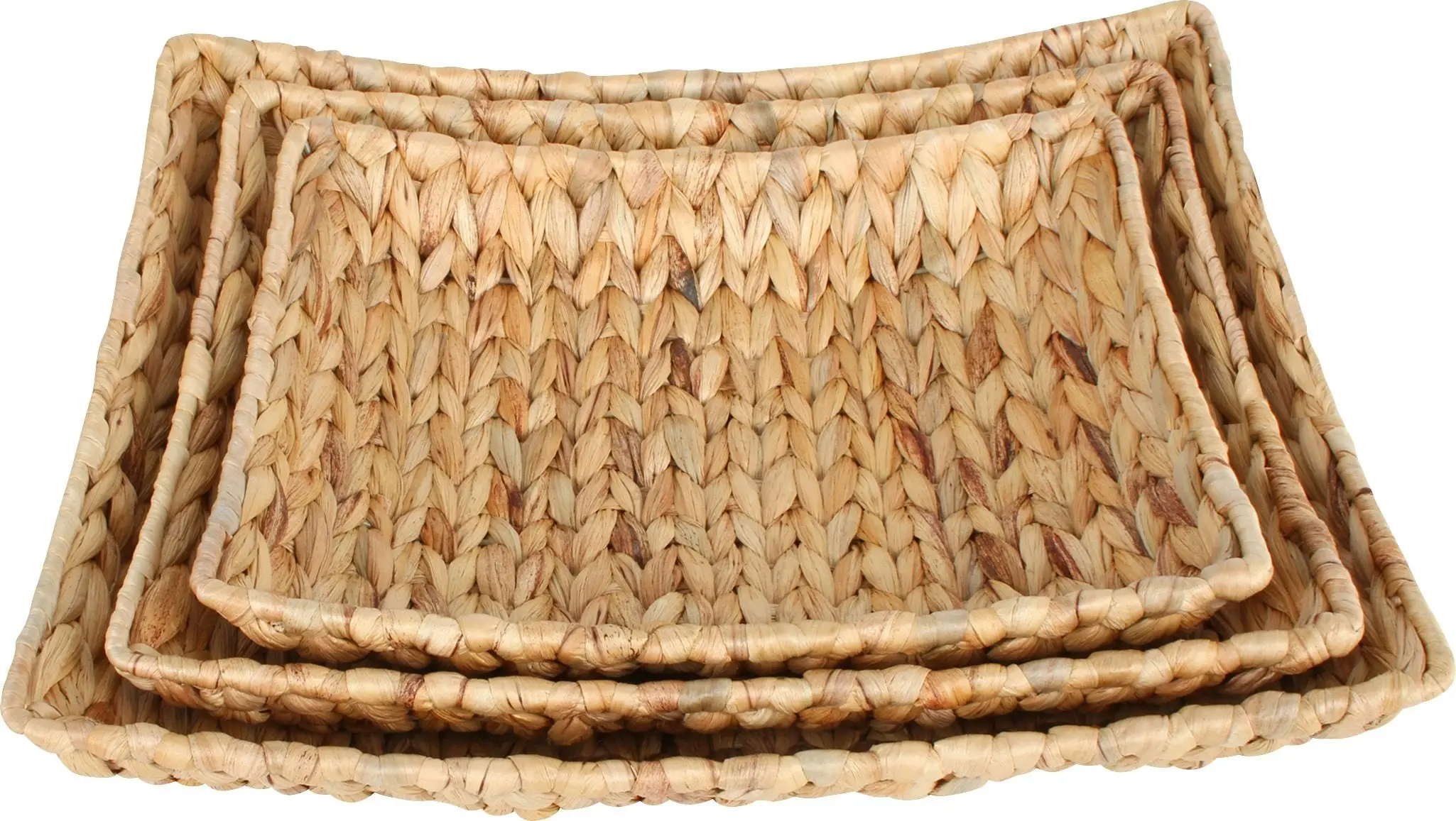 Hyace Set Of 3 Rectangle Hyacinth Basket