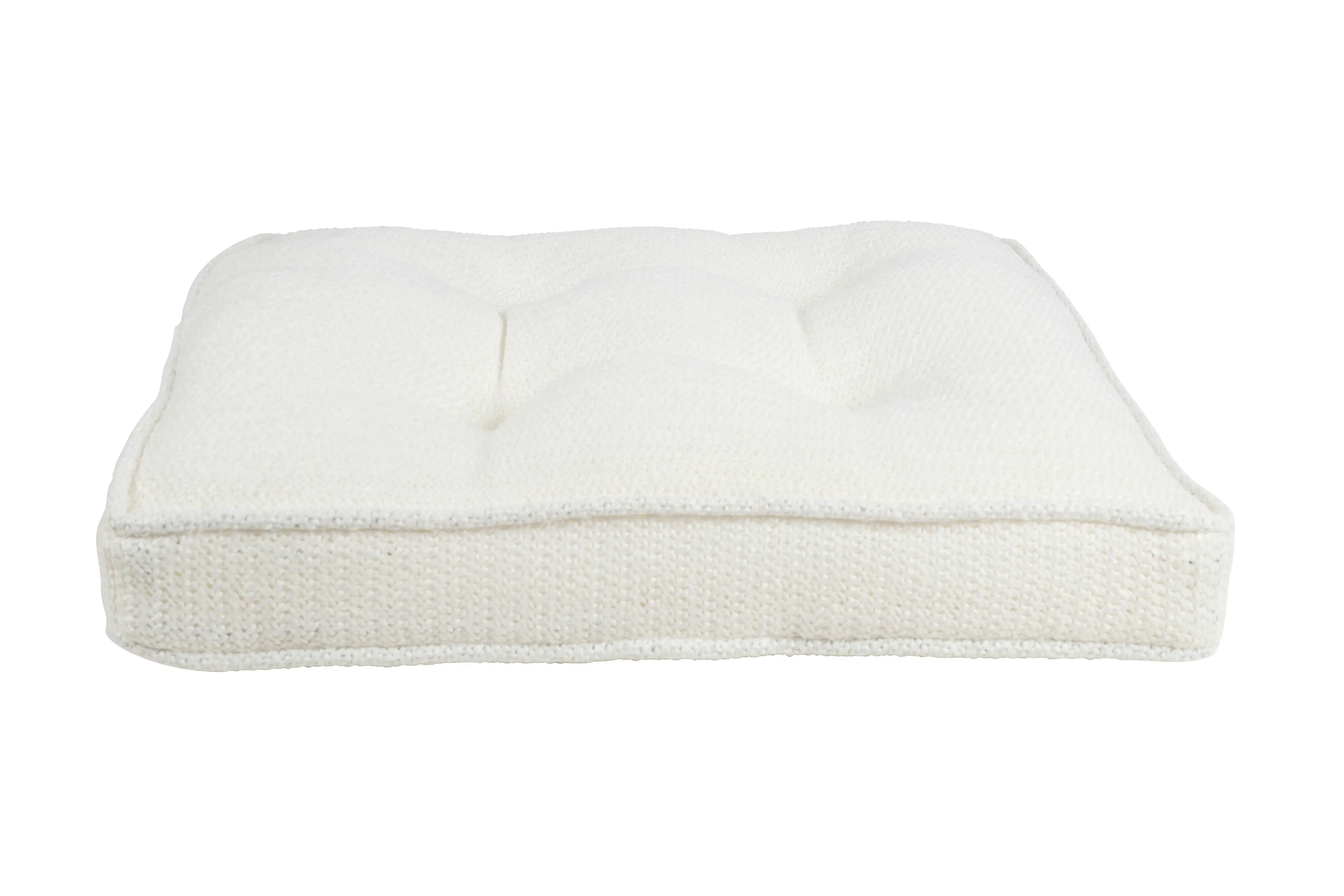 Aspen Outdoor Seat Button Cushion White 42 x 40 x 5cm