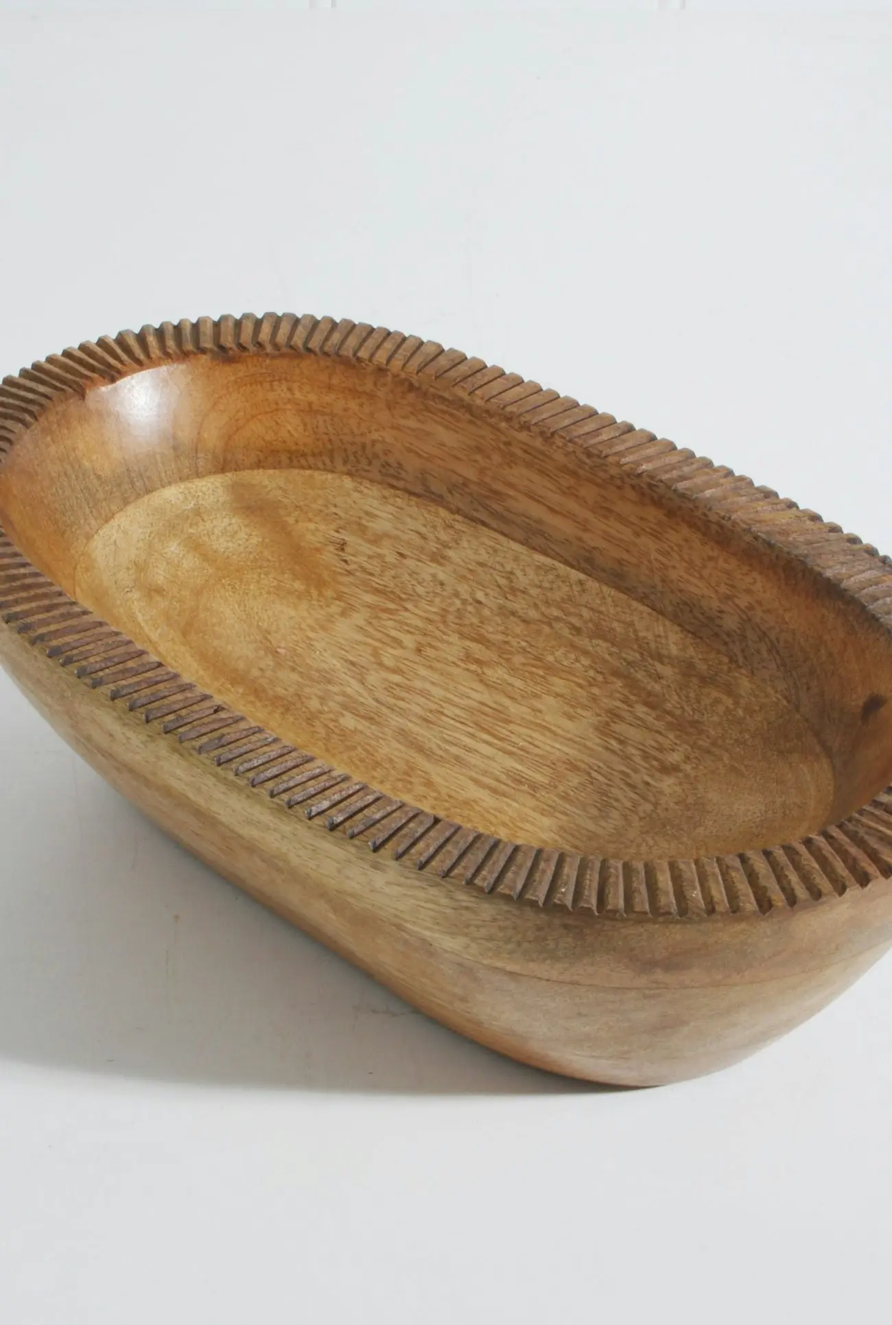 Mango Wood Oval Bowl 30 x 18 x 8cm