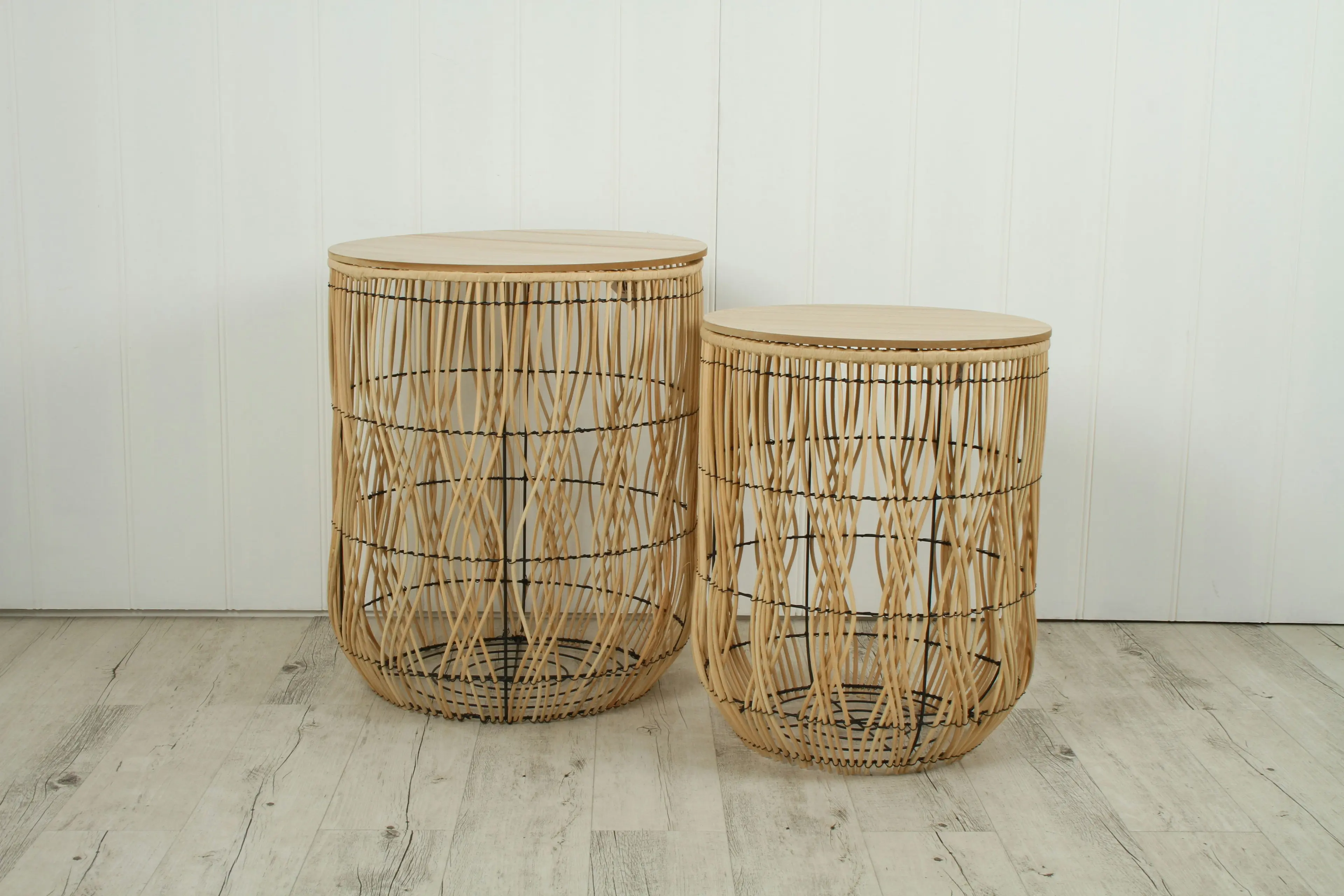 Set Of 2, Storage, Side Tables, 60 x 50 x 50cm L