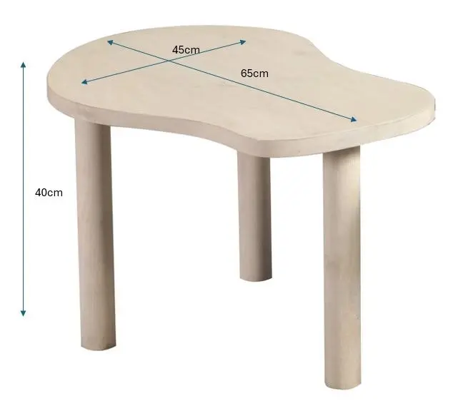 Light Natural, Mango Wood, Coffee Table, Knock Down, 65 x 45 x 40cm