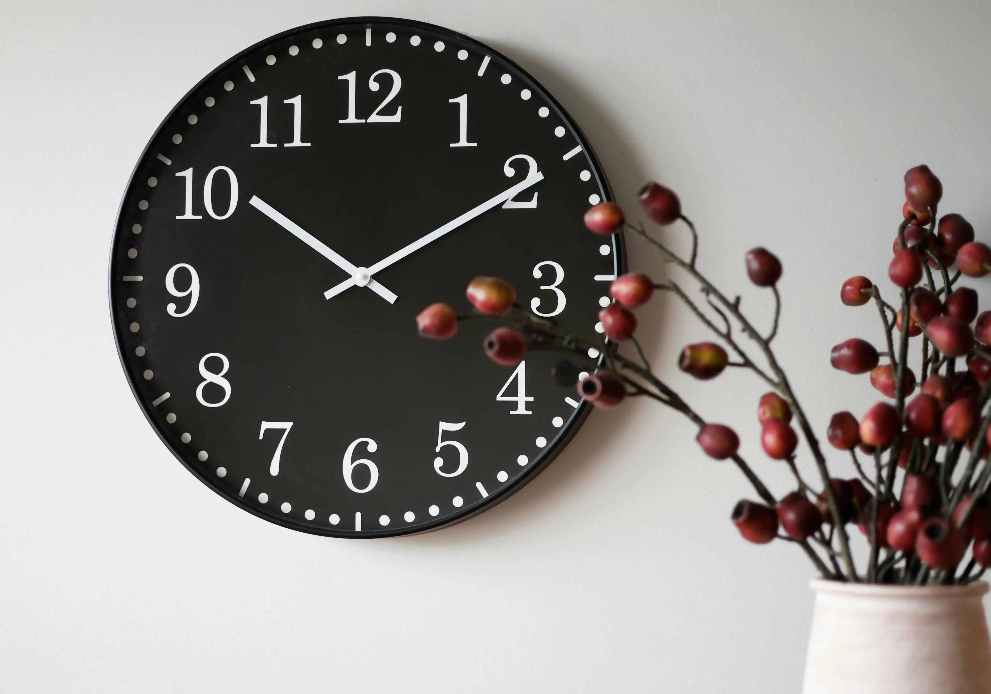 Acton Clock Black