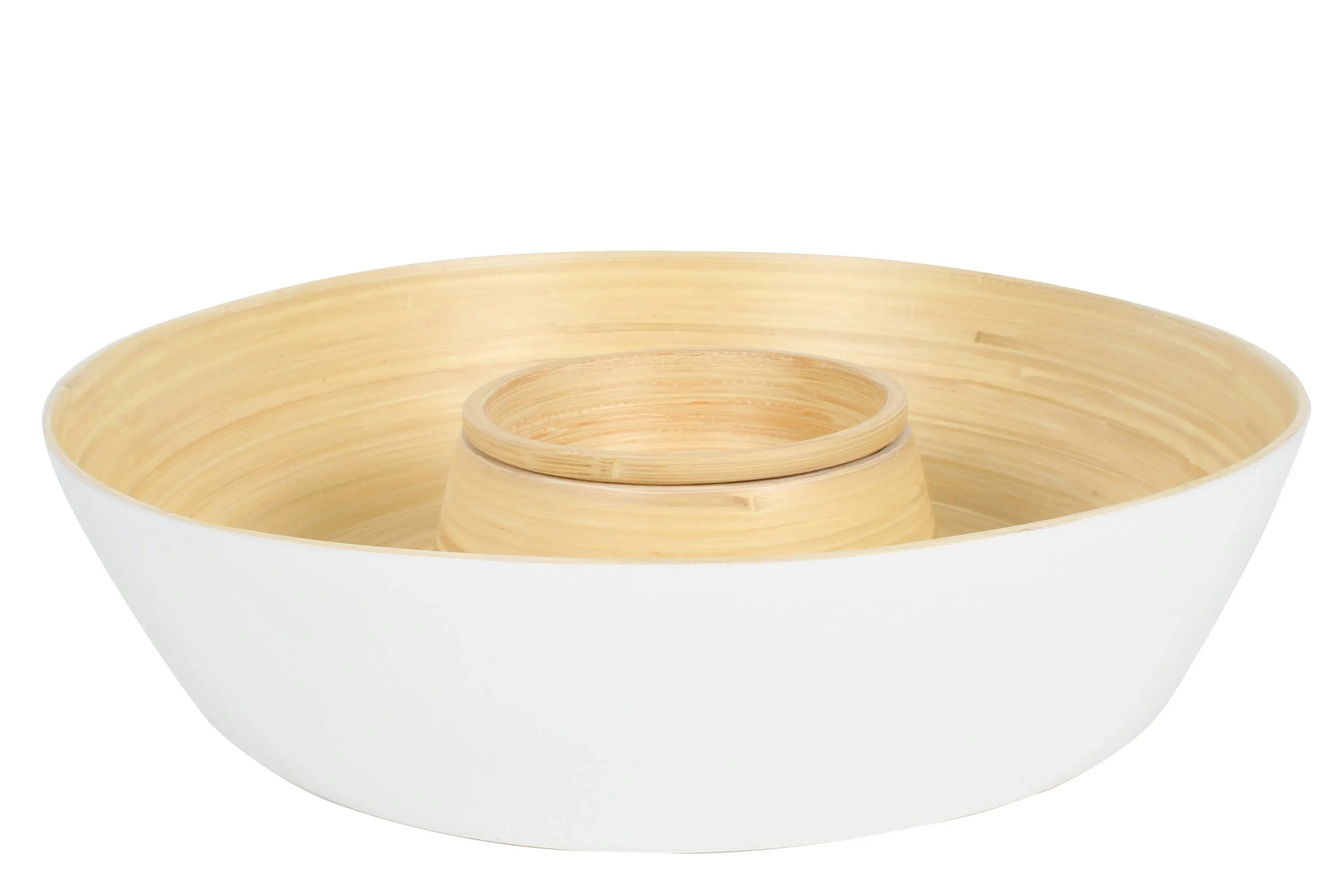 Tai Pressed Bamboo Chip And Dip Bowl