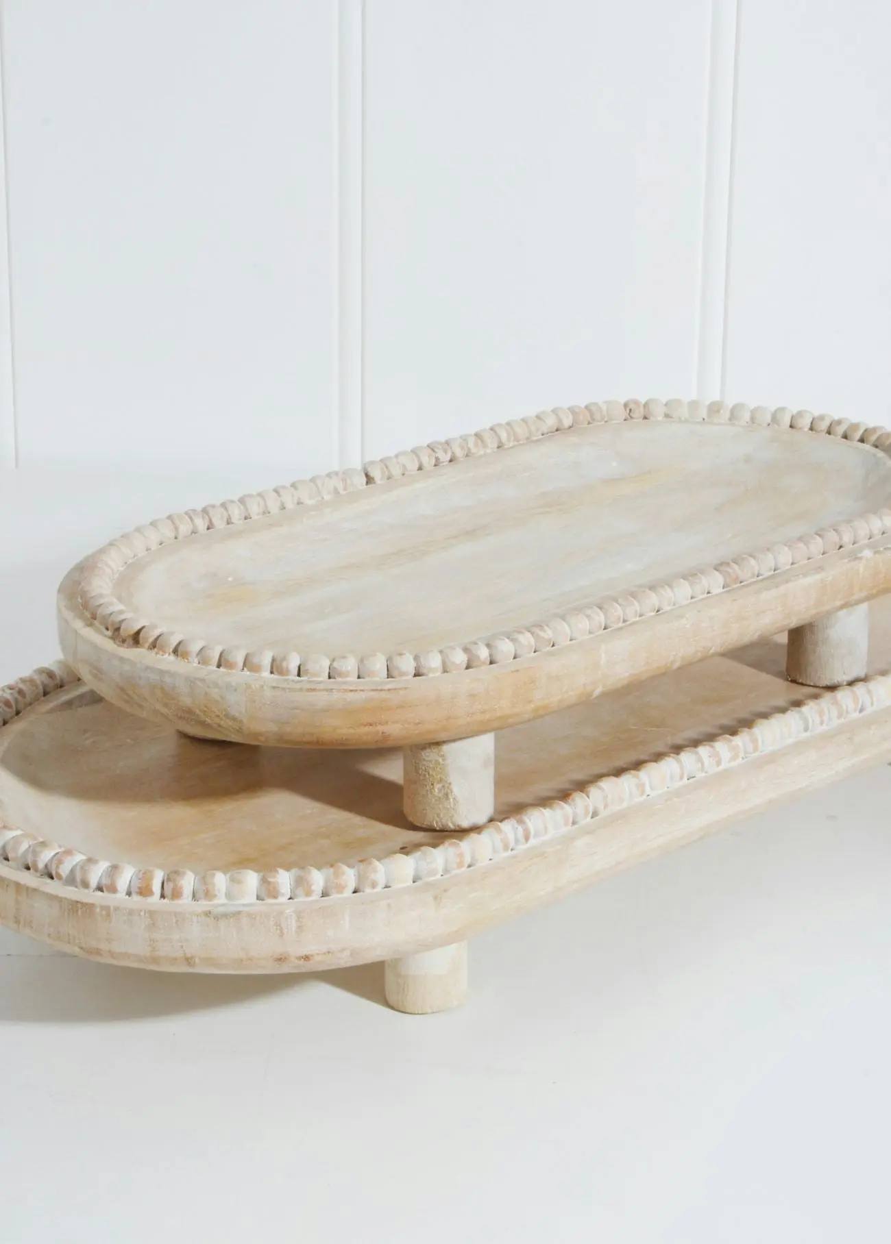 Bryony Mango Wood Tray With Legs 40 x 20 x 5cm