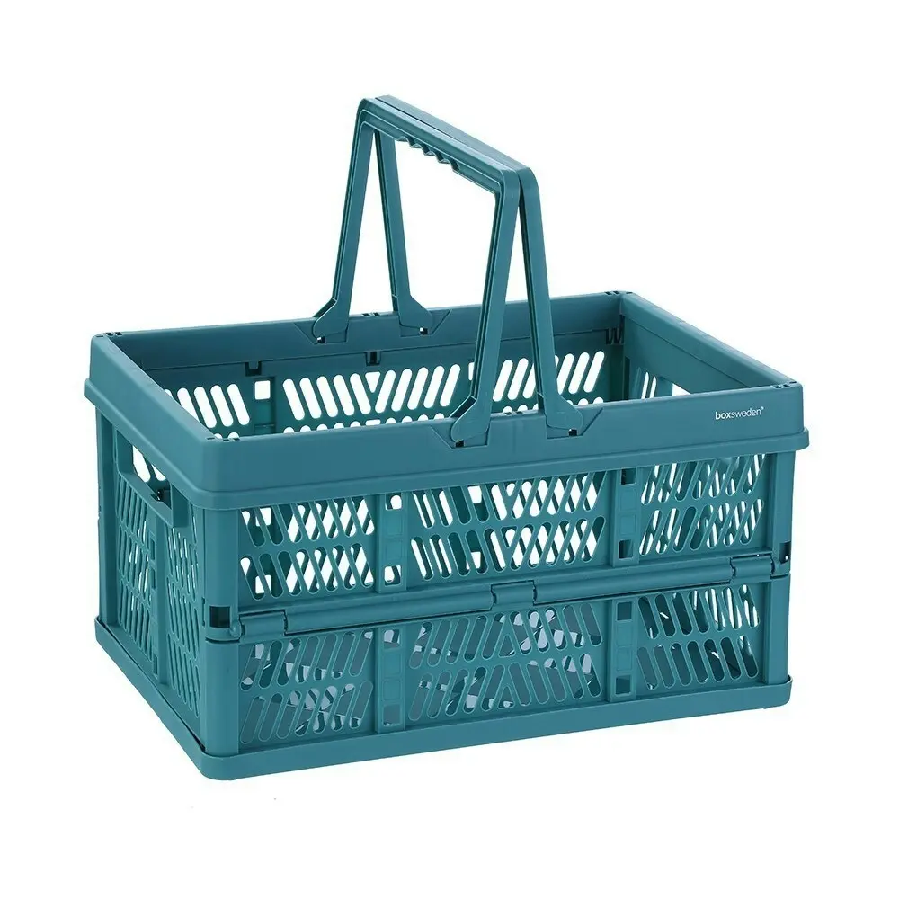 2pc Boxsweden 44cm Folding Storage Carry Basket/Container Organisation Assorted