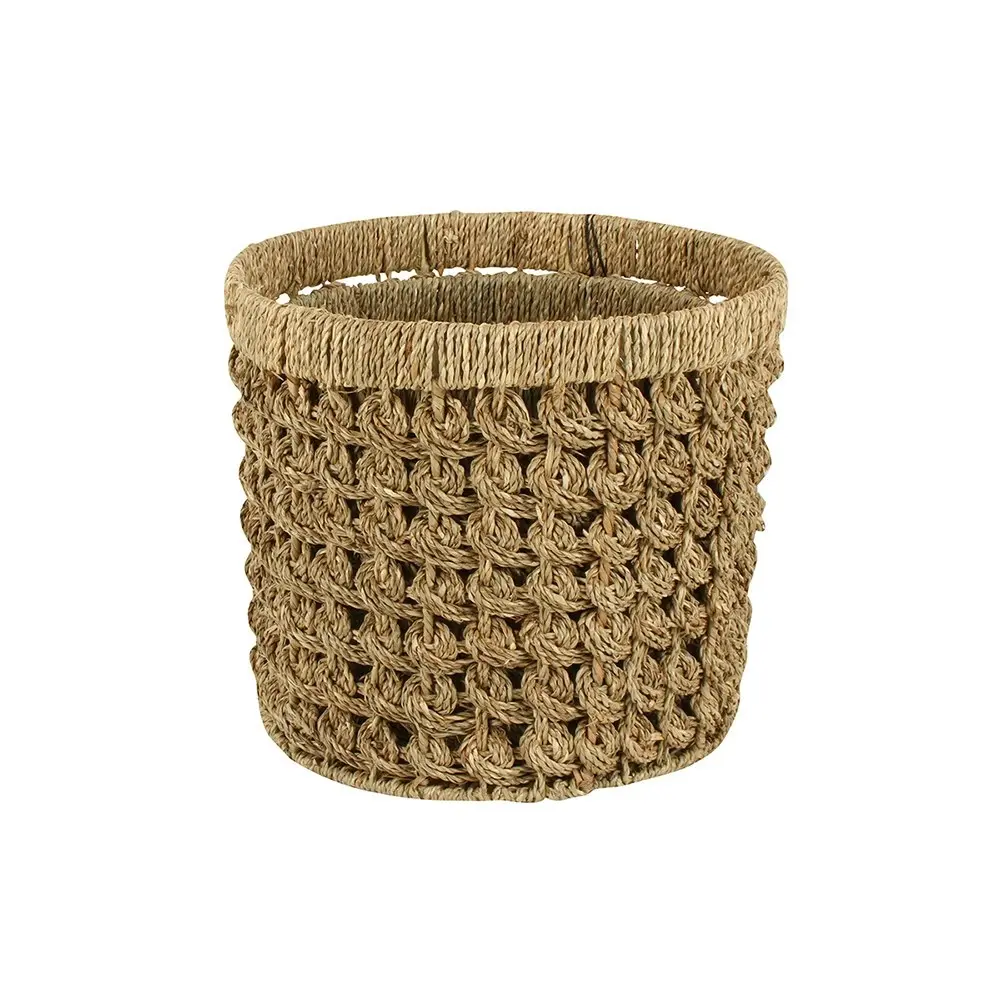 3pc Maine & Crawford Billi Round 25/30/35cm Seagrass Basket Storage Set Natural