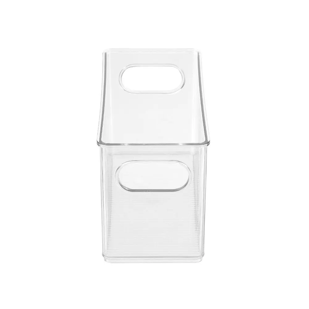 4x Boxsweden 25cm Crystal Stack Rectangle Container Stackable Storage Organiser