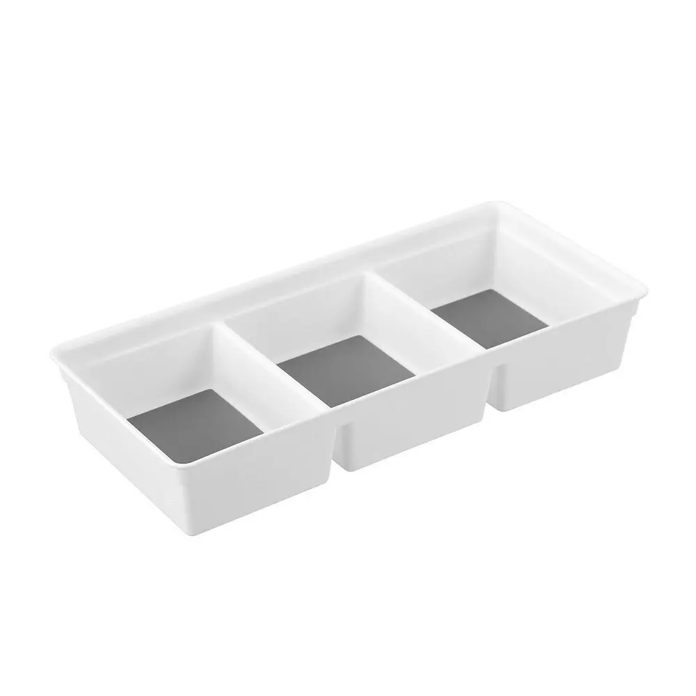 6x Boxsweden Grip 3-Section 33x5.5cm Organiser Drawer Insert Tray Storage Asstd