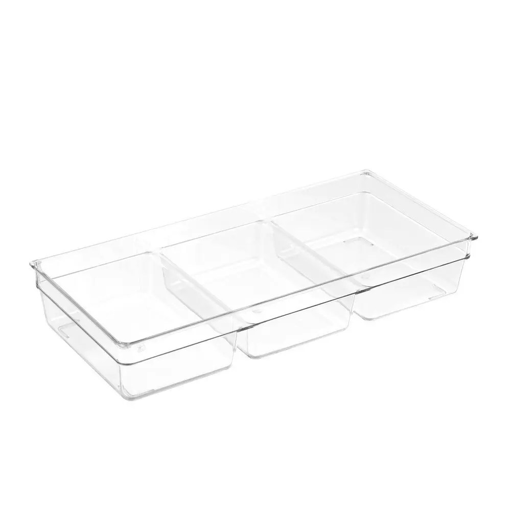 Boxsweden 33 x 15cm Plastic 3 Section Crystal Nest Tray Storage Home/Kitchen