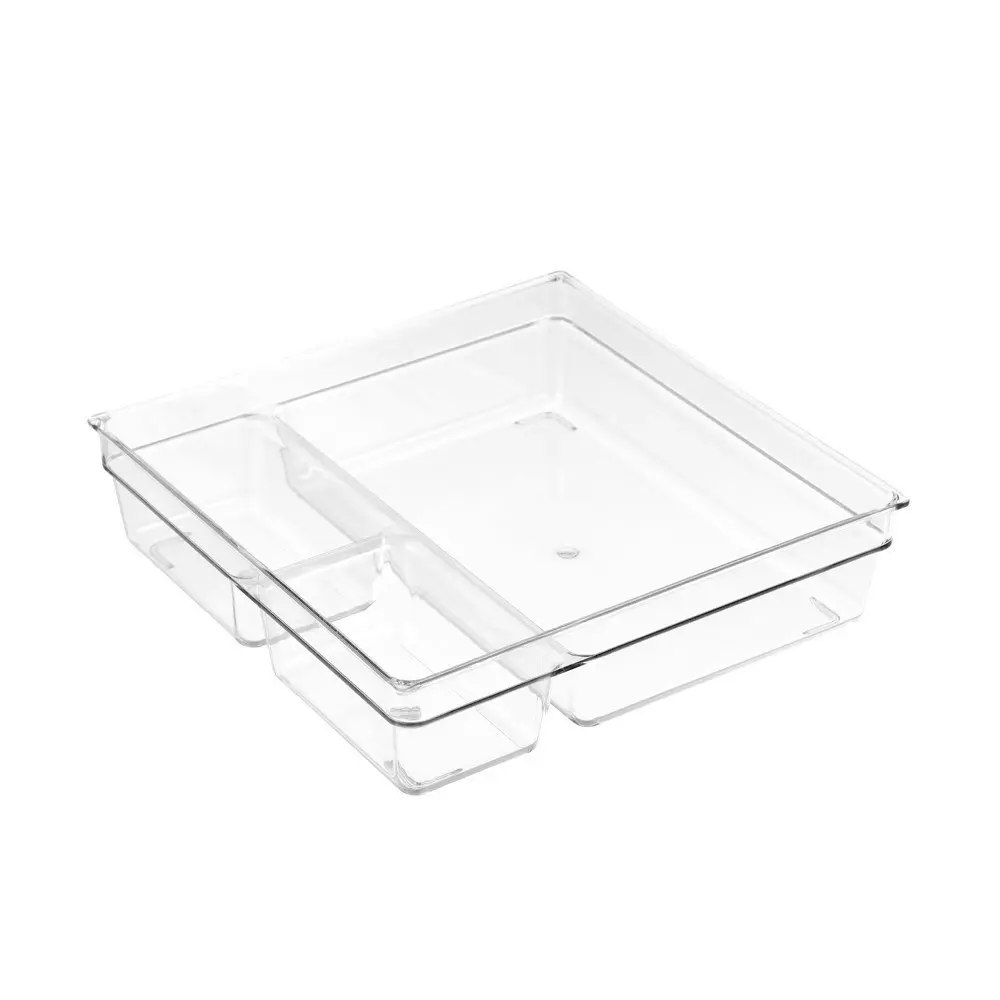 Boxsweden Crystal Nest Tray 3 Sections 23cm Home Storage Organiser Container