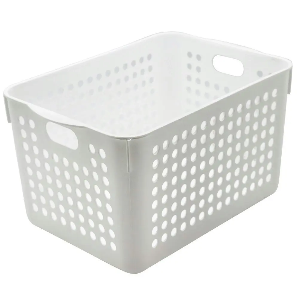 3x Boxsweden Mode Basket 32cm Home Cleaning Storage Room Organiser Container WH