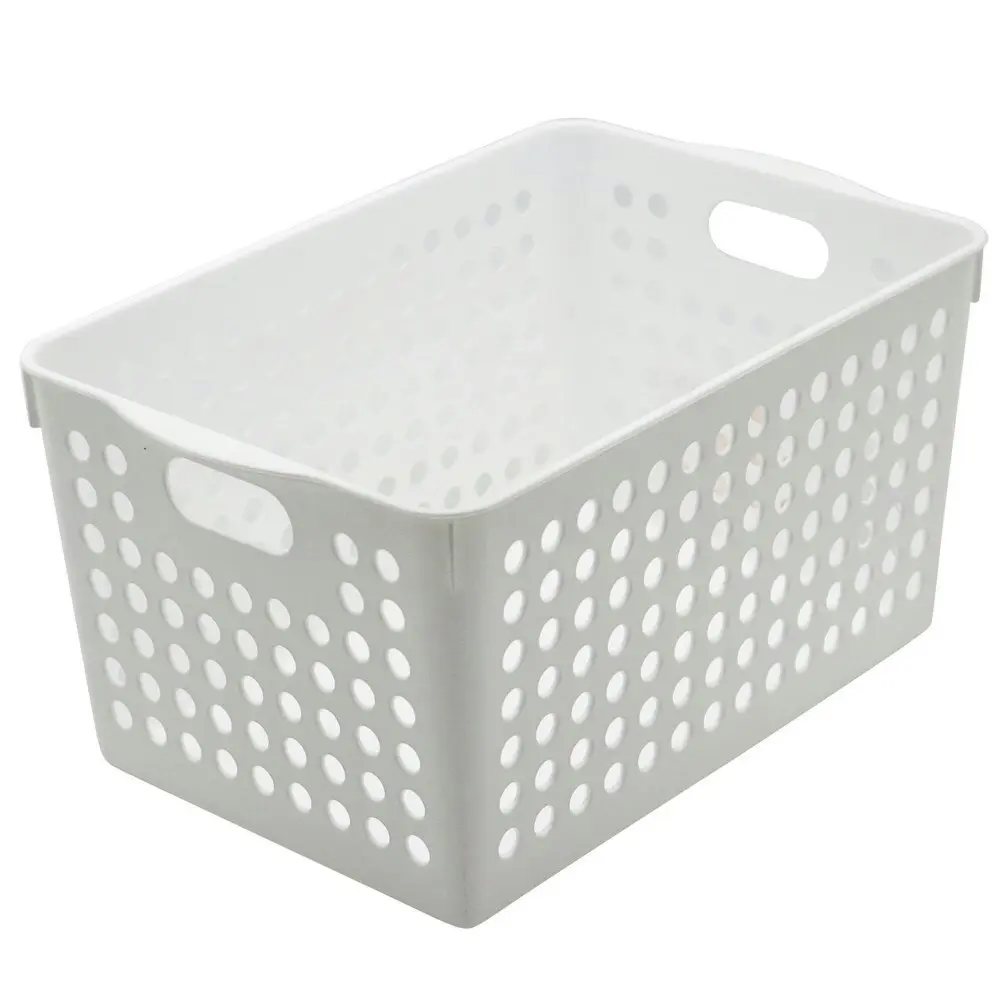 4x Boxsweden Mode Basket 27cm Home Cleaning Storage Room Organiser Container WH