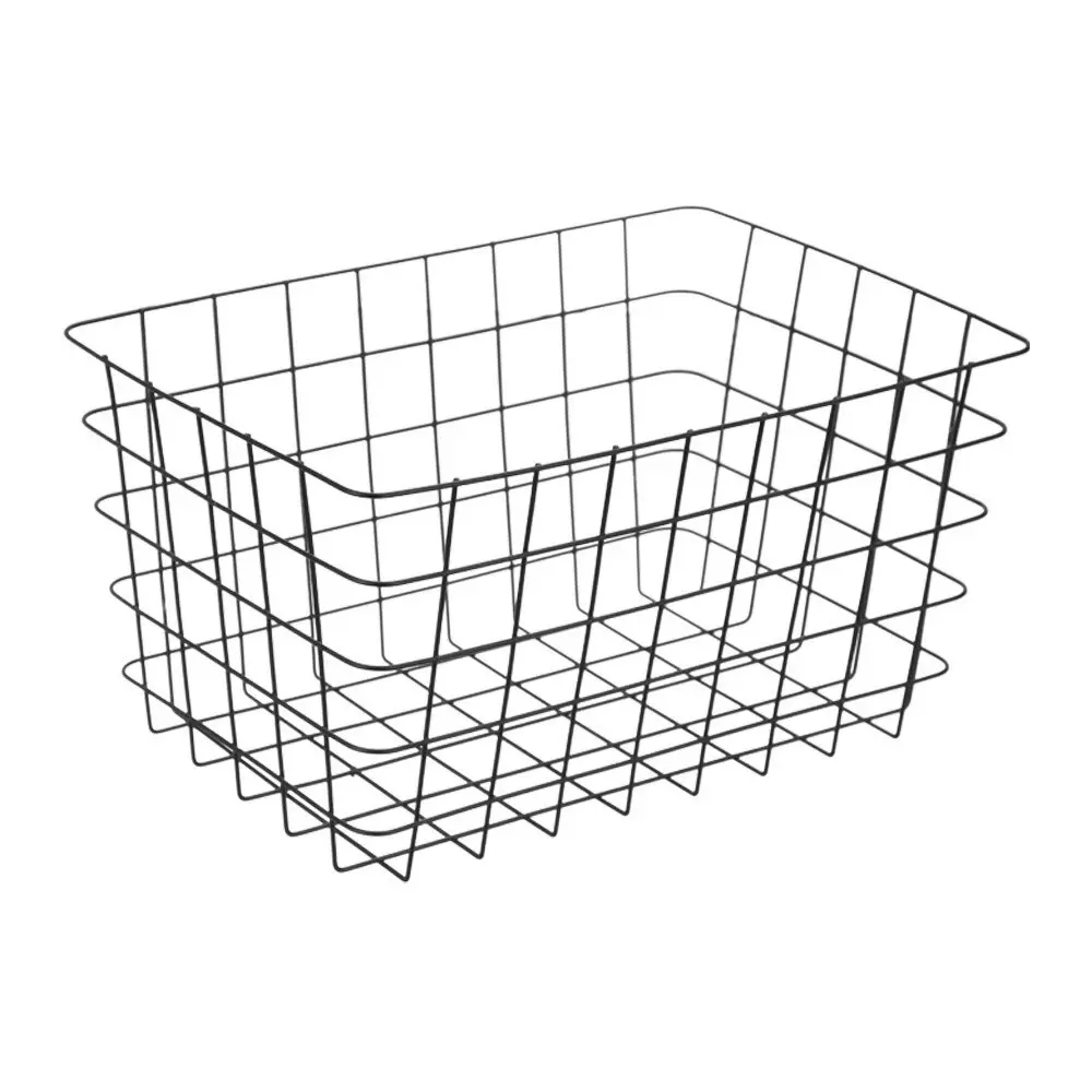 2x Boxsweden Wire Storage Basket 38cm Household Shelf Organiser Containers Asst