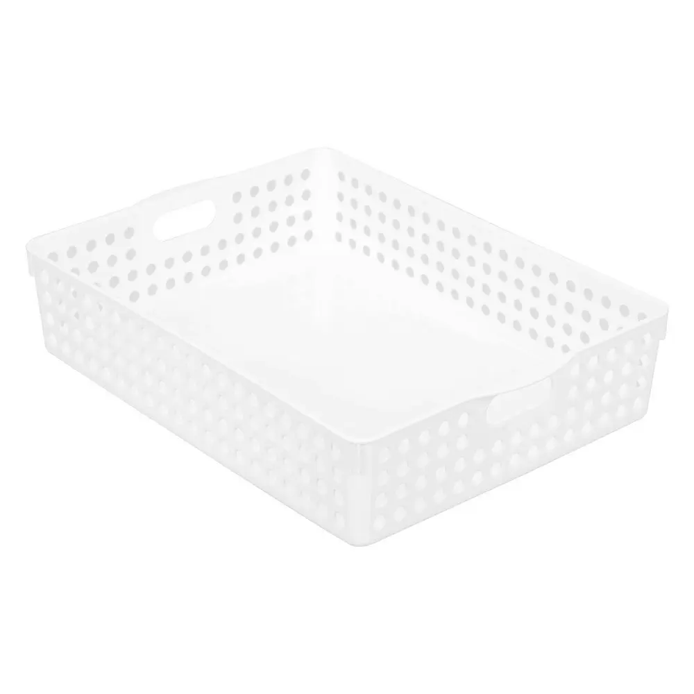 4x Boxsweden Mode Basket 35cm Home Cleaning Storage Room Organiser Container WH