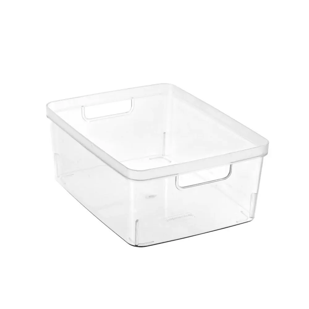 3PK Boxsweden Crystal 5L Sort Container 25cm w/ Handle Storage Organiser Asst.