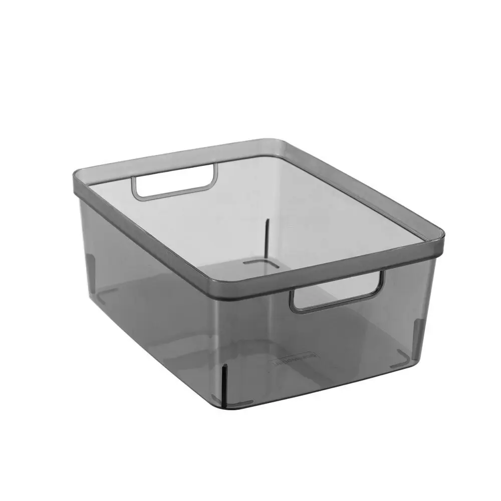 3PK Boxsweden Crystal 5L Sort Container 25cm w/ Handle Storage Organiser Asst.