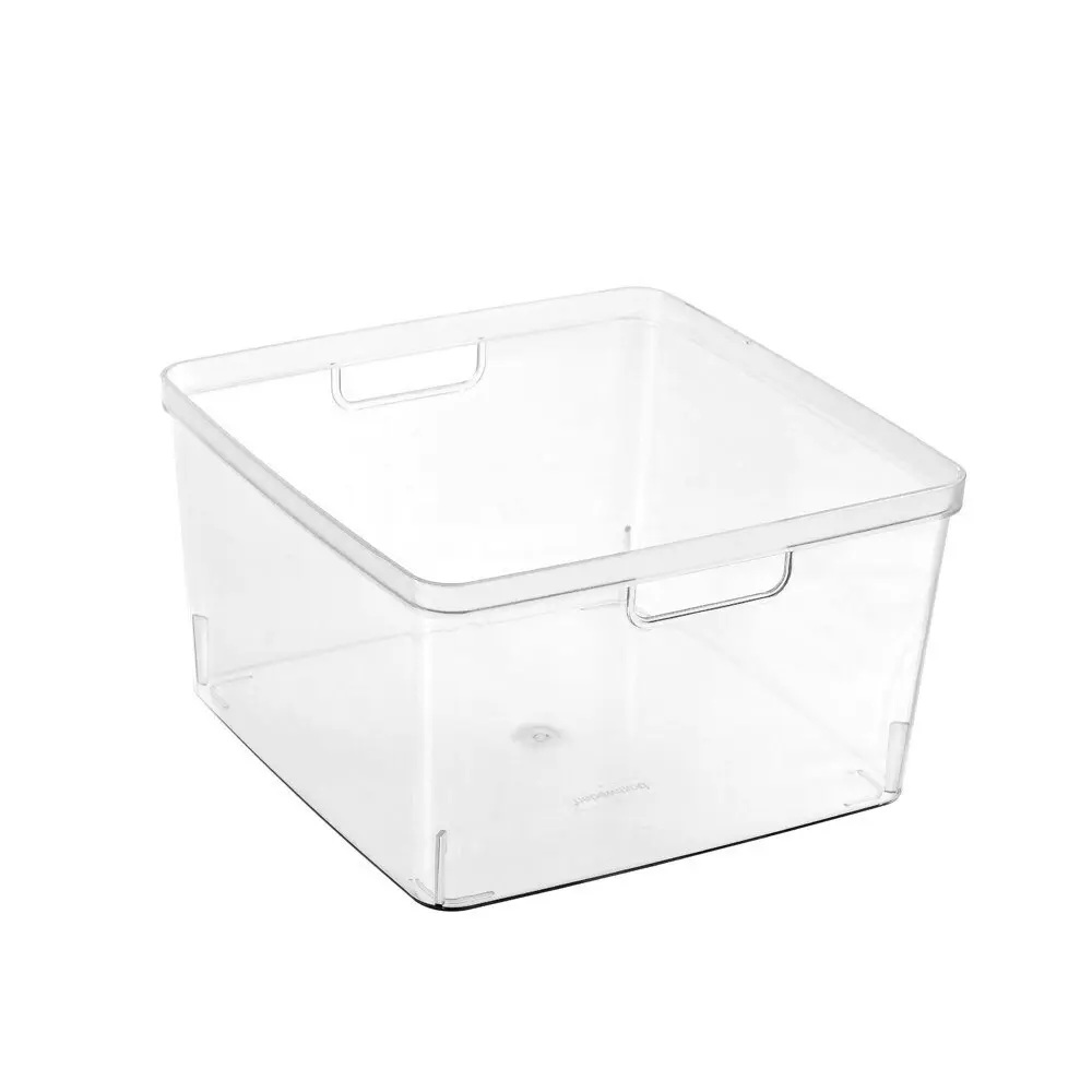 3x Boxsweden Crystal 10L Sort Container 26.5cm w/ Handle Storage Organiser Asst