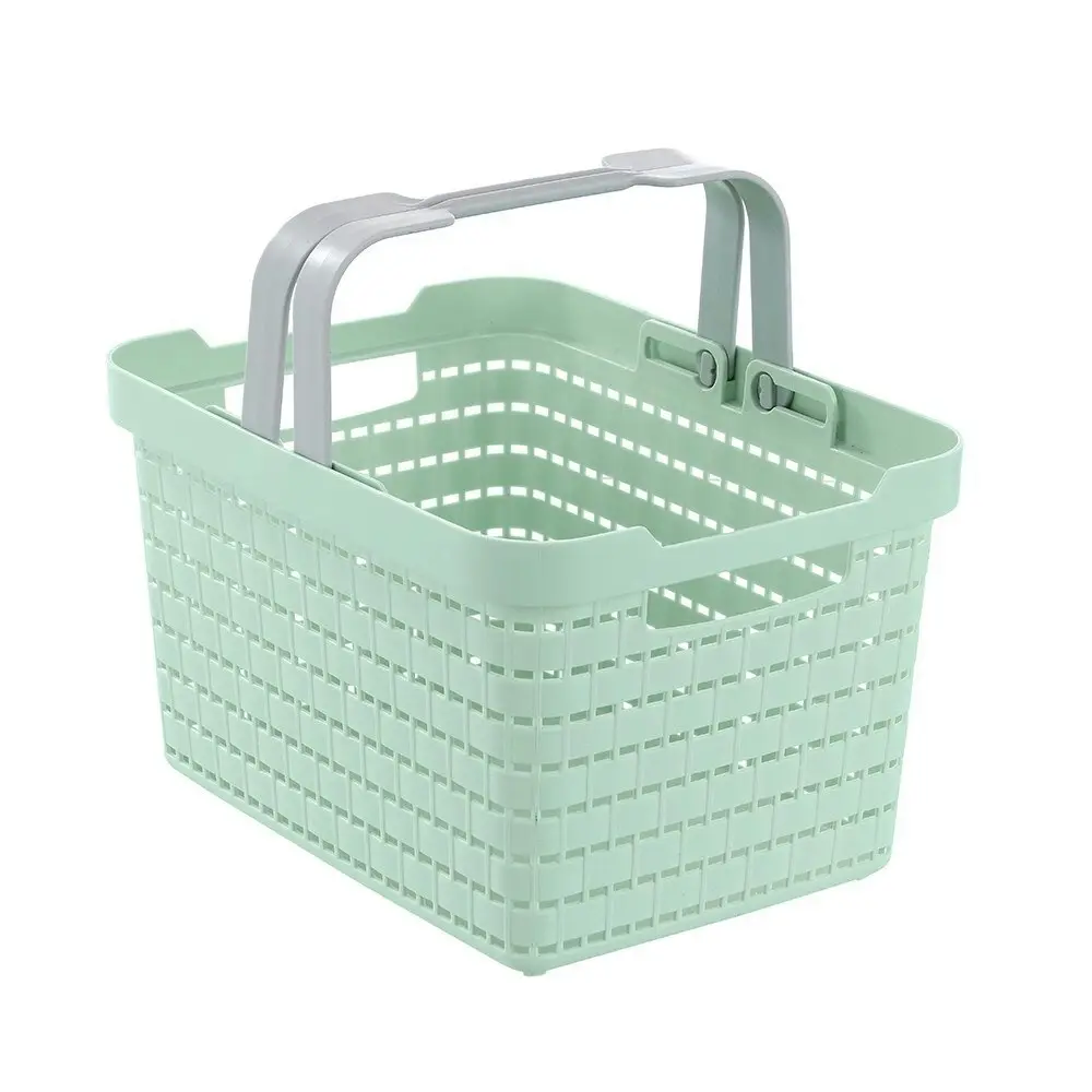 2x Boxsweden Medium 30cm Logan Carry Basket Storage Organiser w/ Handle Assort