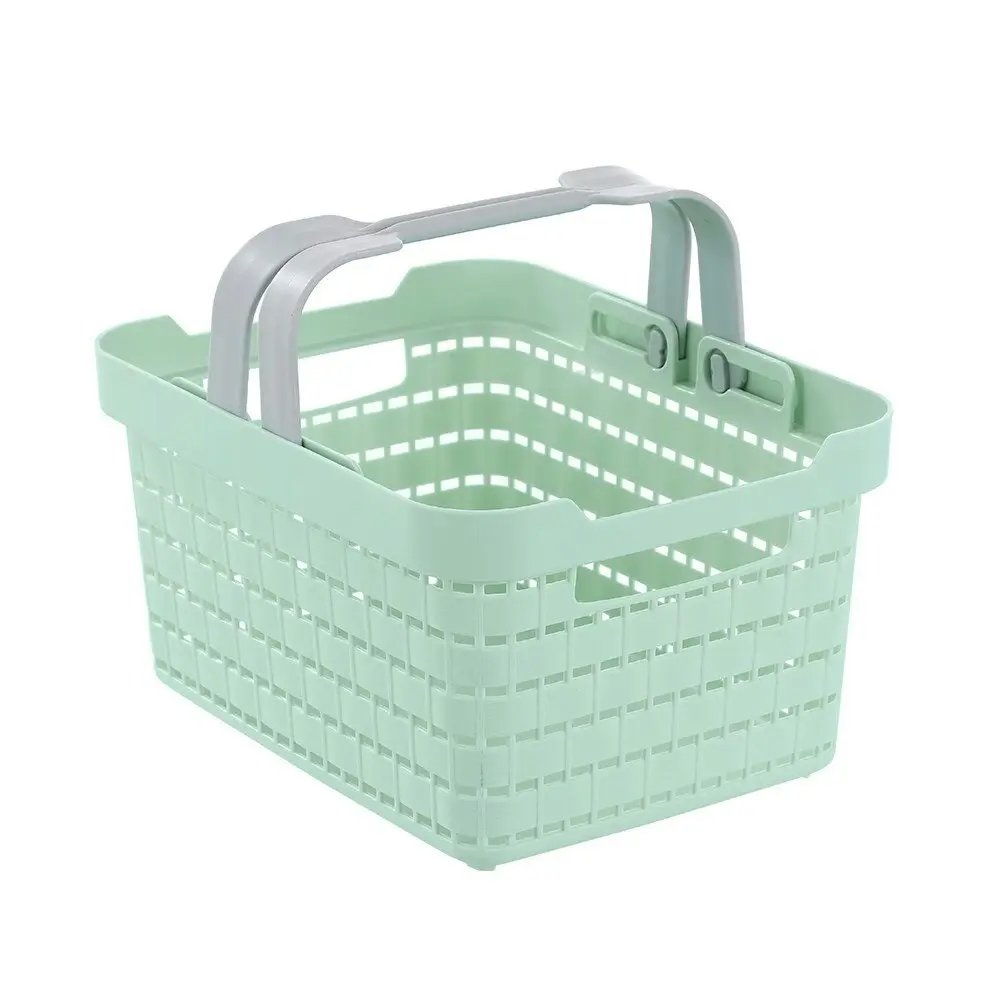 3x Boxsweden Small 25.5cm Logan Carry Basket Storage Organiser w/ Handle Assort