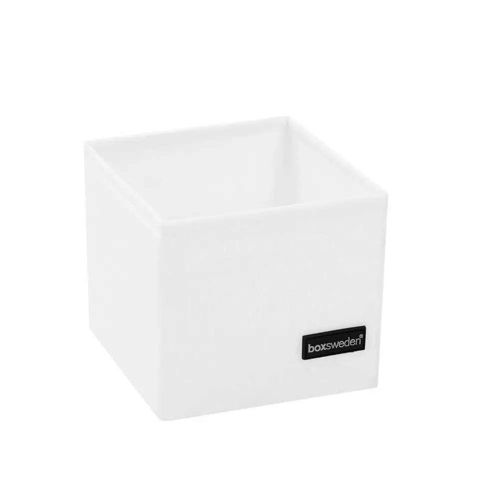 3PK Boxsweden Kloset 14cm Storage Cube Wardrobe/Closet Square Organiser White