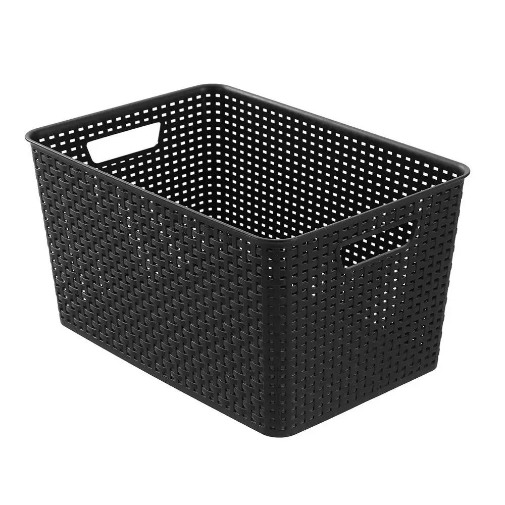 2x Boxsweden Woven Storage/Container Basket Organiser 41.5x28.5x22cm Assorted