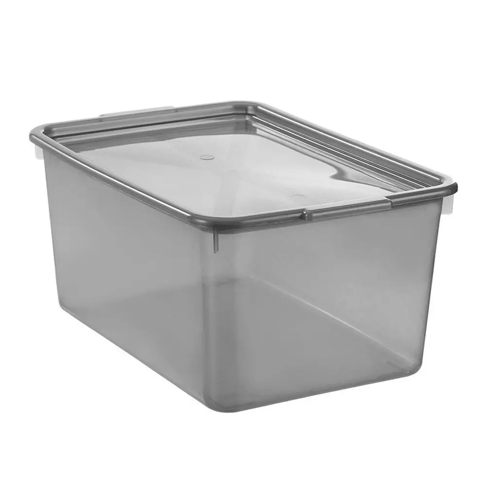 Boxsweden 20L Storage Box Container 45cm Home Organiser w/ Lid Holder Assorted