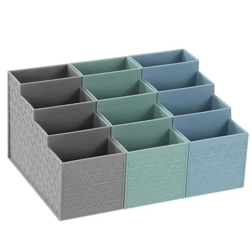 6x Boxsweden Trinity 16cm 4-Compartment Basket Organiser Storage/Container Asst