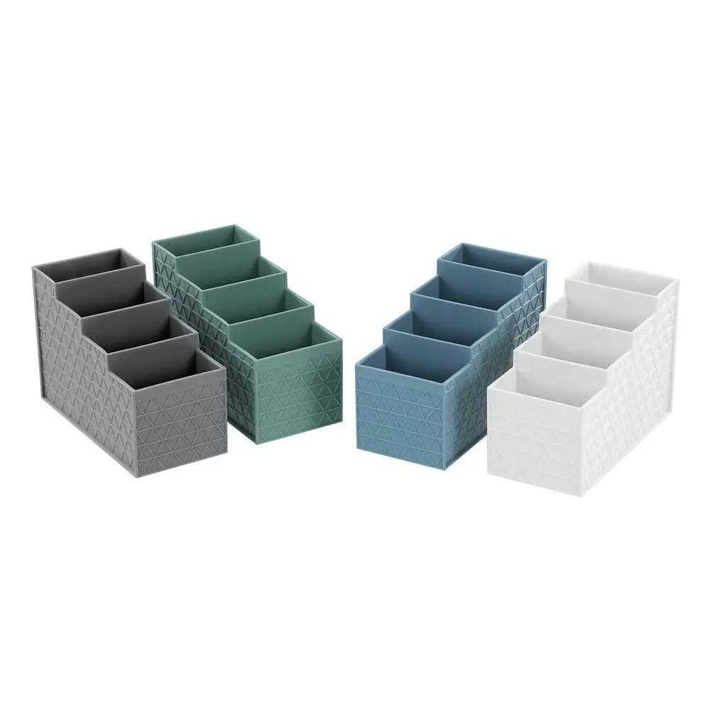 6x Boxsweden Trinity 16cm 4-Compartment Basket Organiser Storage/Container Asst