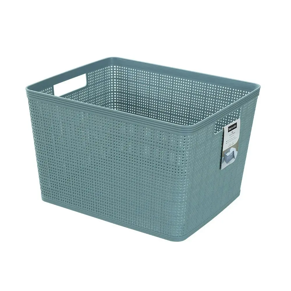 2x Boxsweden Ivy Weave 34.5cm Basket Home Storage Organiser w/ Handles Asst