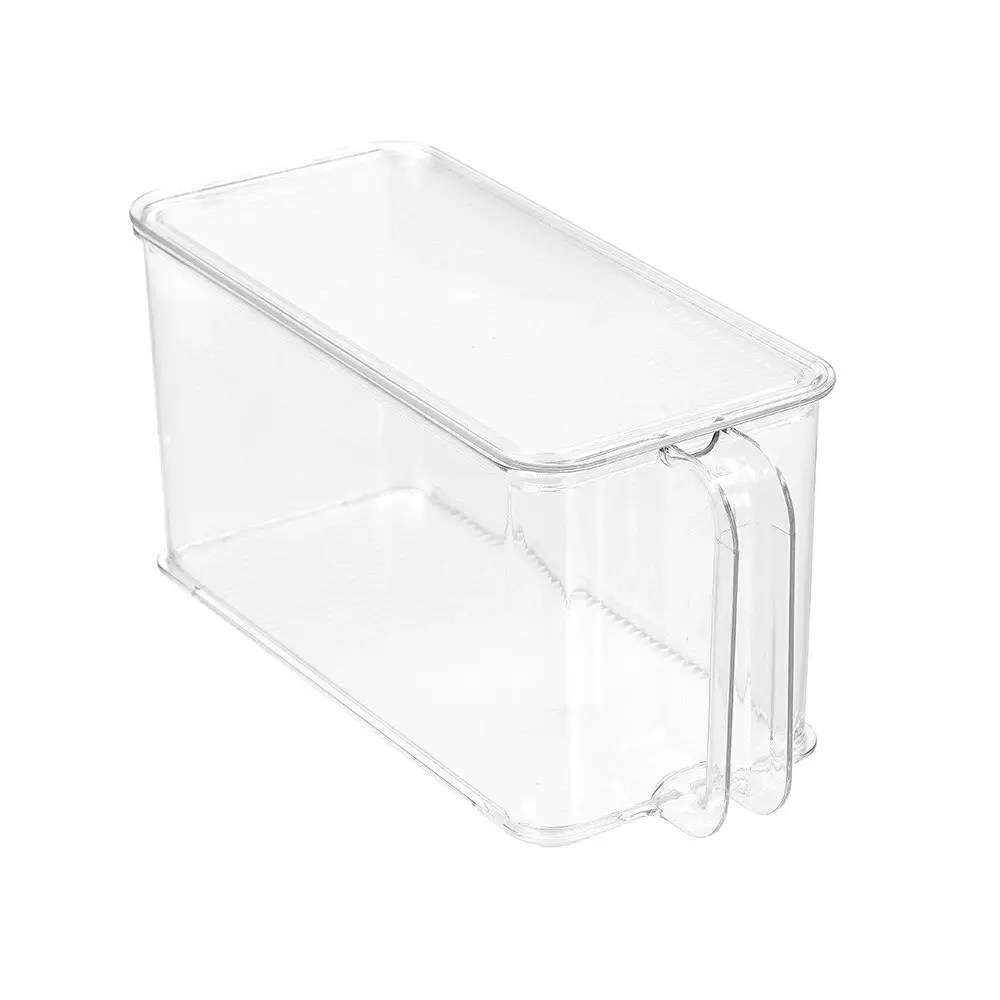 2x Boxsweden Crystal Easy Access Storer w/Lid 4.5L Stackable Storage Organiser