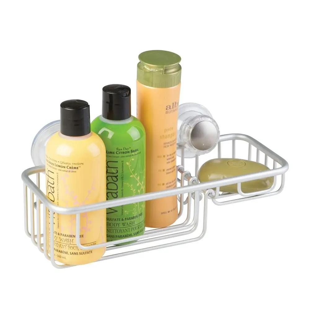 Idesign Metro Aluminium Combo Bathroom/Shower Suction Basket Storage Caddy 29cm