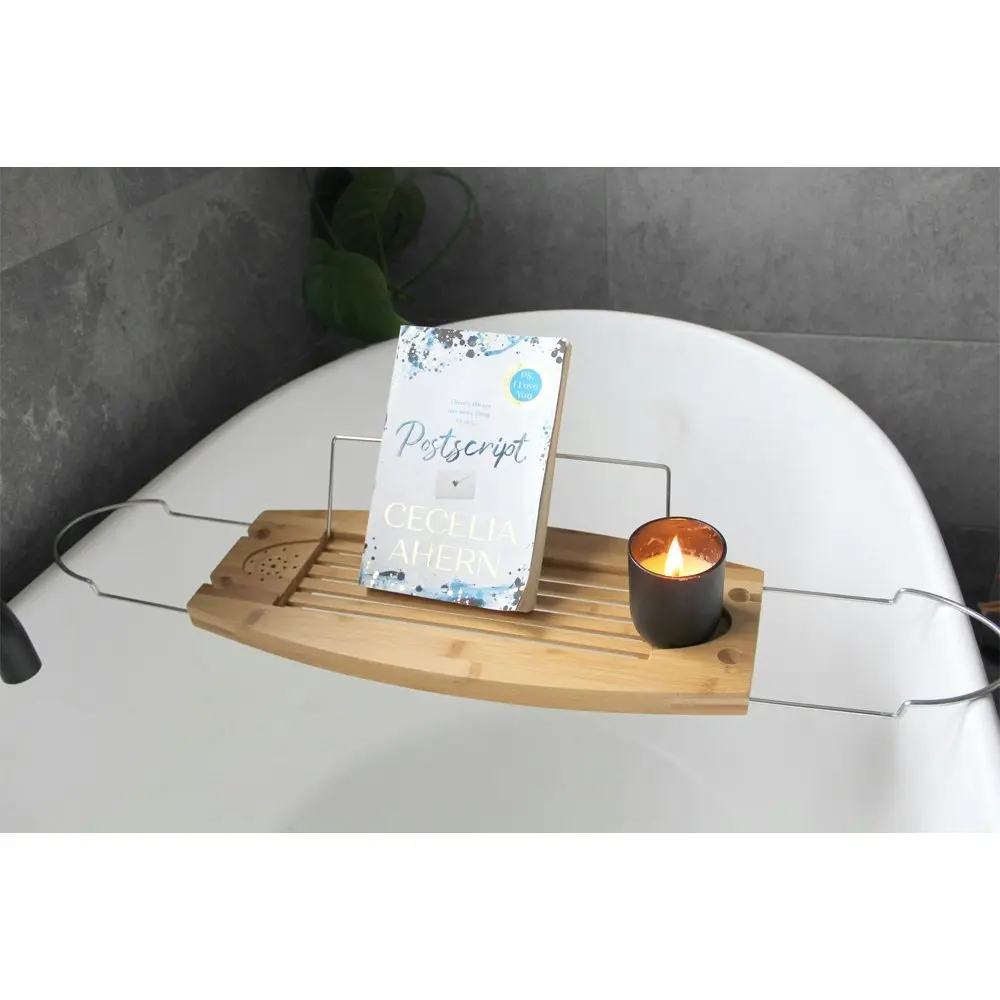 Umbra Tranquil Hanging Bathtub Caddy/Storage w/Built In Hook Natural 49x20.5x2cm