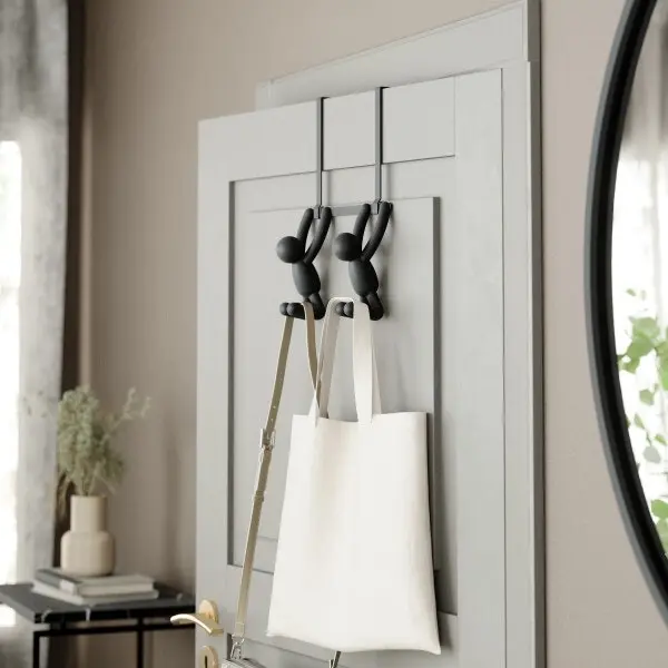 Umbra Buddy Over The Door Double Home Stroage/Clothing Hook Black 21.5x11x32cm