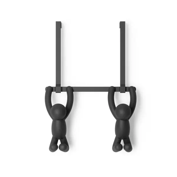 Umbra Buddy Over The Door Double Home Stroage/Clothing Hook Black 21.5x11x32cm