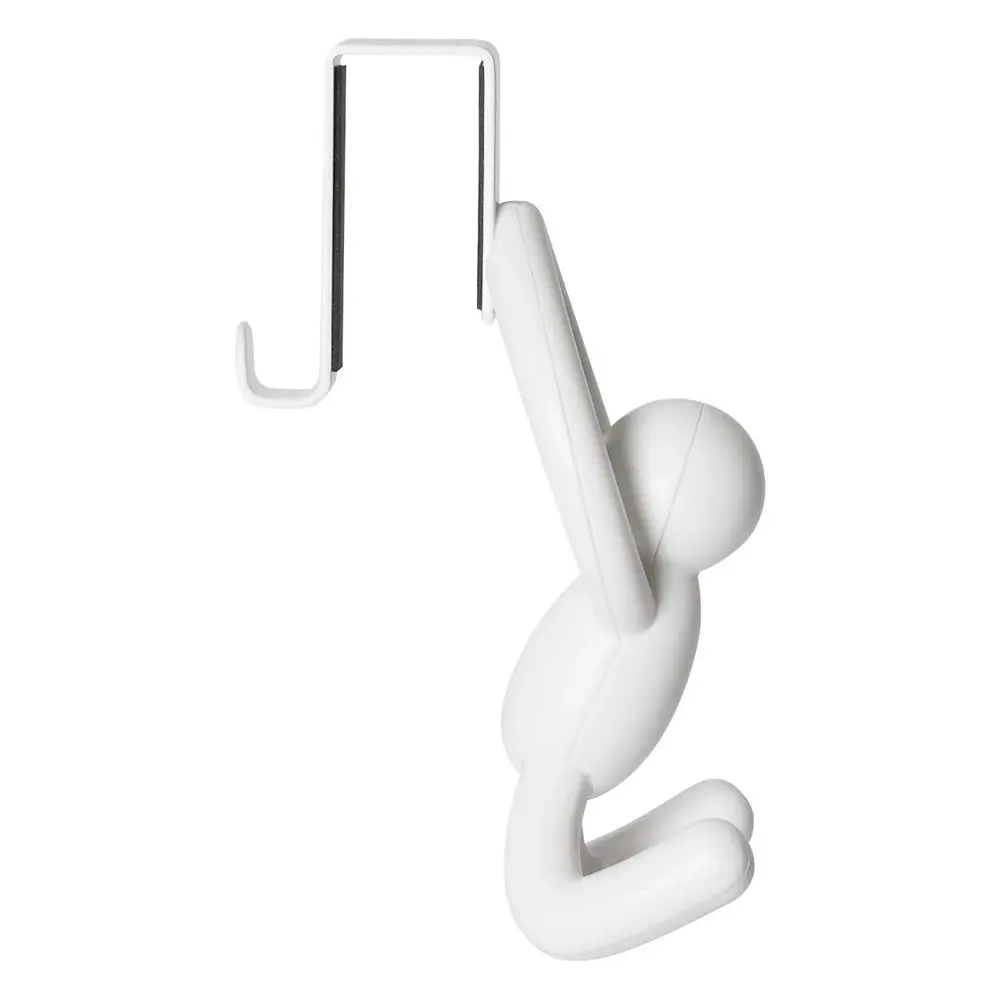 2pc Umbra Buddy Over The Door Decorative Hanging Utility Hooks White 6x7.4x13cm