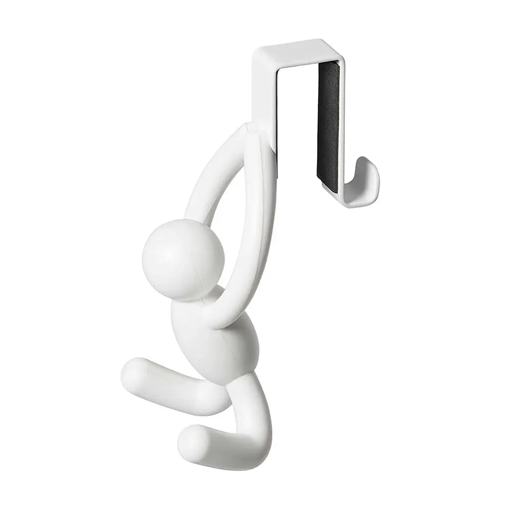 2pc Umbra Buddy Over The Door Decorative Hanging Utility Hooks White 6x7.4x13cm