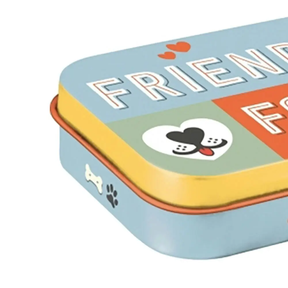 Nostalgic Art Pet/Dog Treats Storage Metal Tin Box Friends Forever 9.5x6x2cm