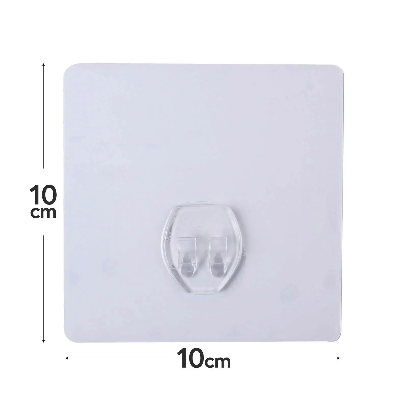 2x I-Hook R3 Replacement 10cm Wall Storage For 45/80cm Single Towel Rail Clear