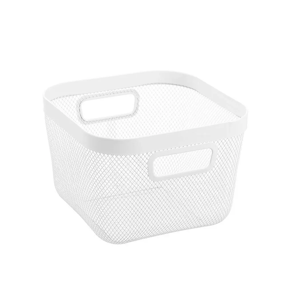 2x Boxsweden Medium 24cm Mesh Storage Basket w/ Handle Home Organiser Assorted