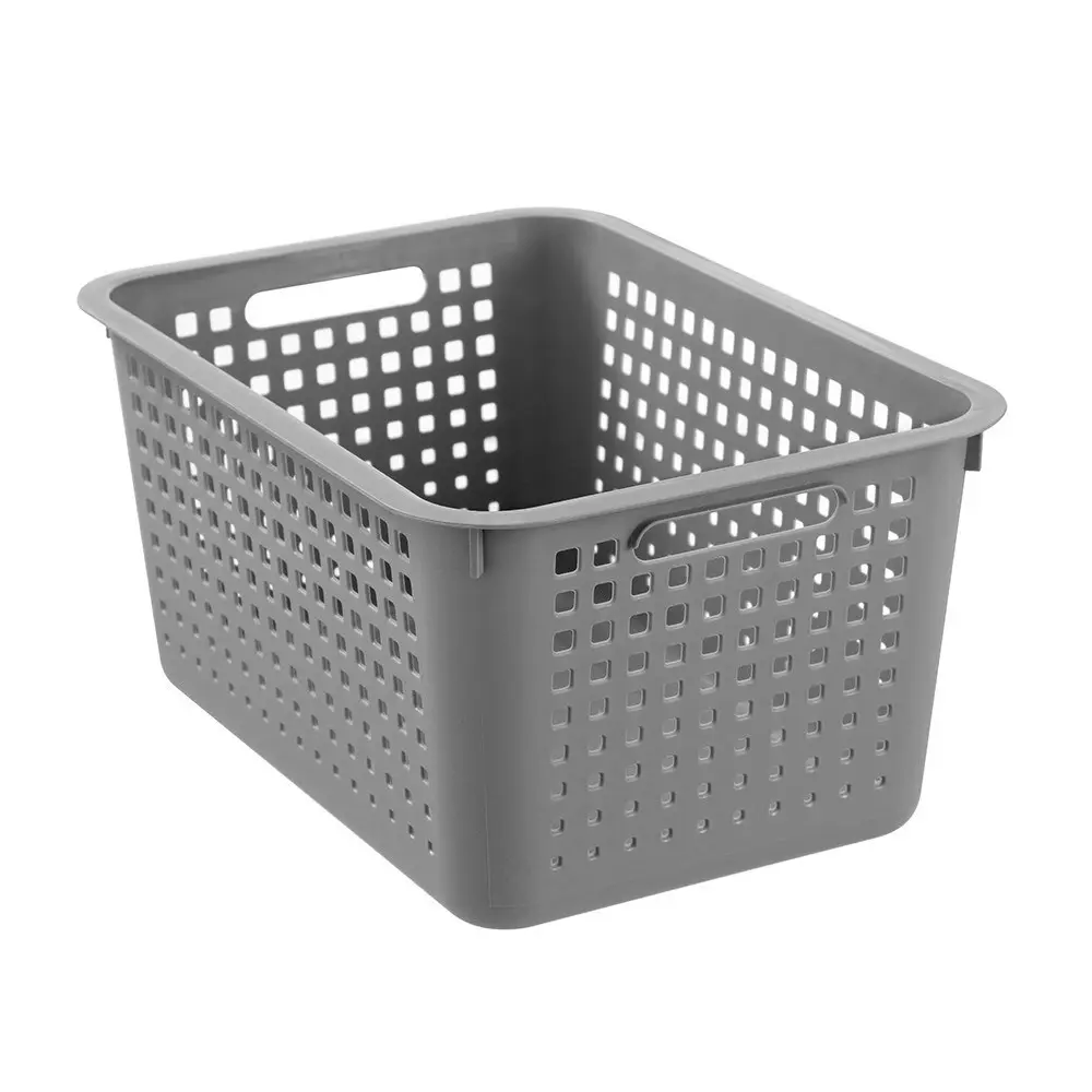 2x Boxsweden Cubo 45x22.5cm Storage Basket Home Organiser Large Rectangle Asstd