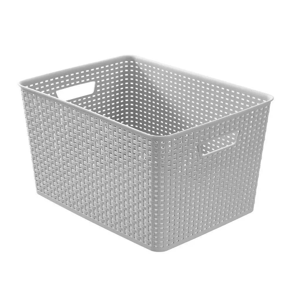 2x Boxsweden Woven Storage/Container Basket Organiser 44.5x34x25cm BPA Free Ast