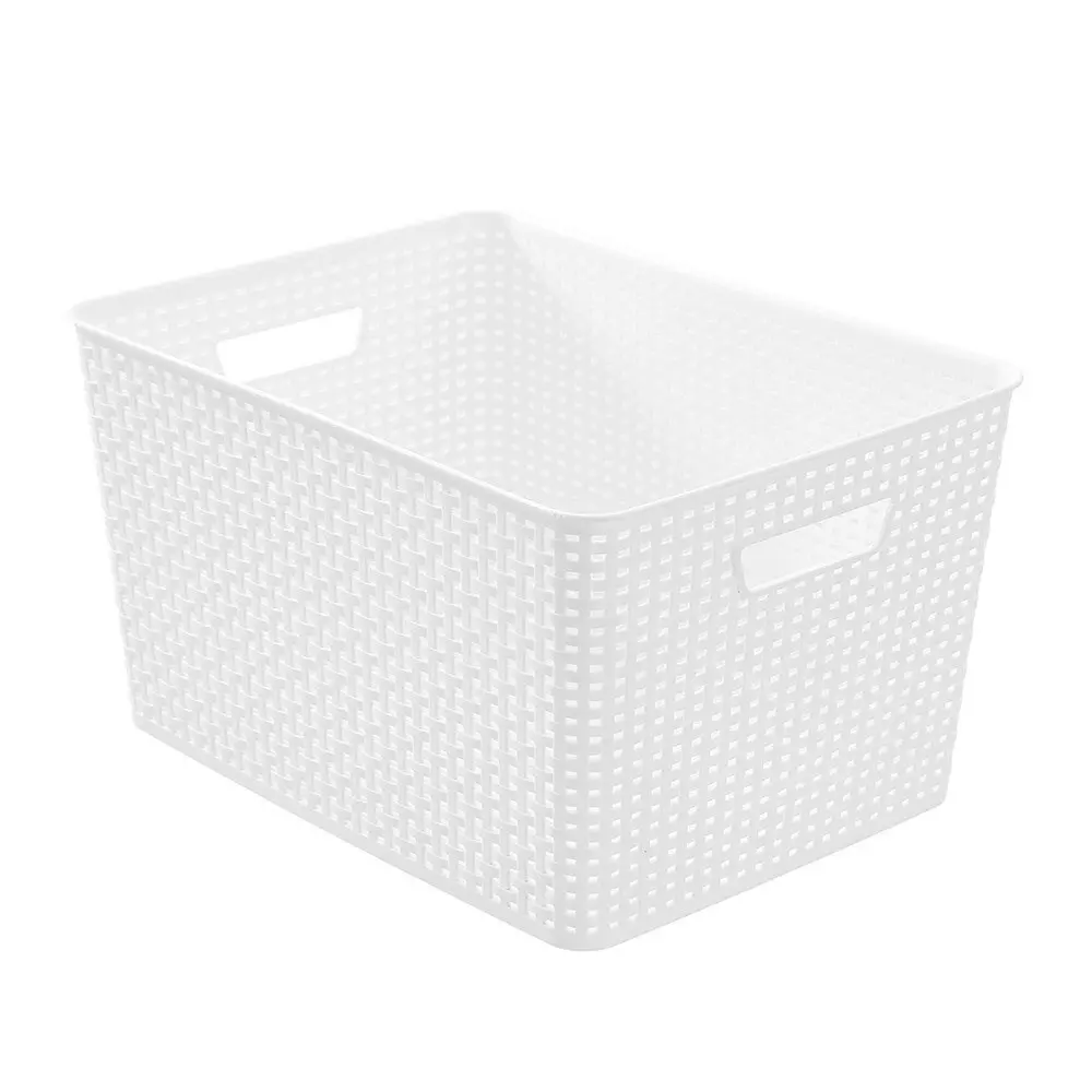 2x Boxsweden Woven Storage/Container Basket Organiser 44.5x34x25cm BPA Free Ast