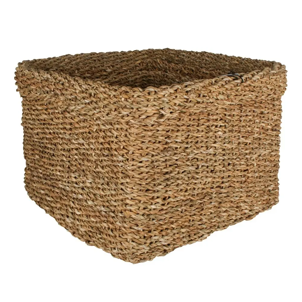 3pc Maine & Crawford Yallingup 27/35/43cm Seagrass Square Basket Storage Natural