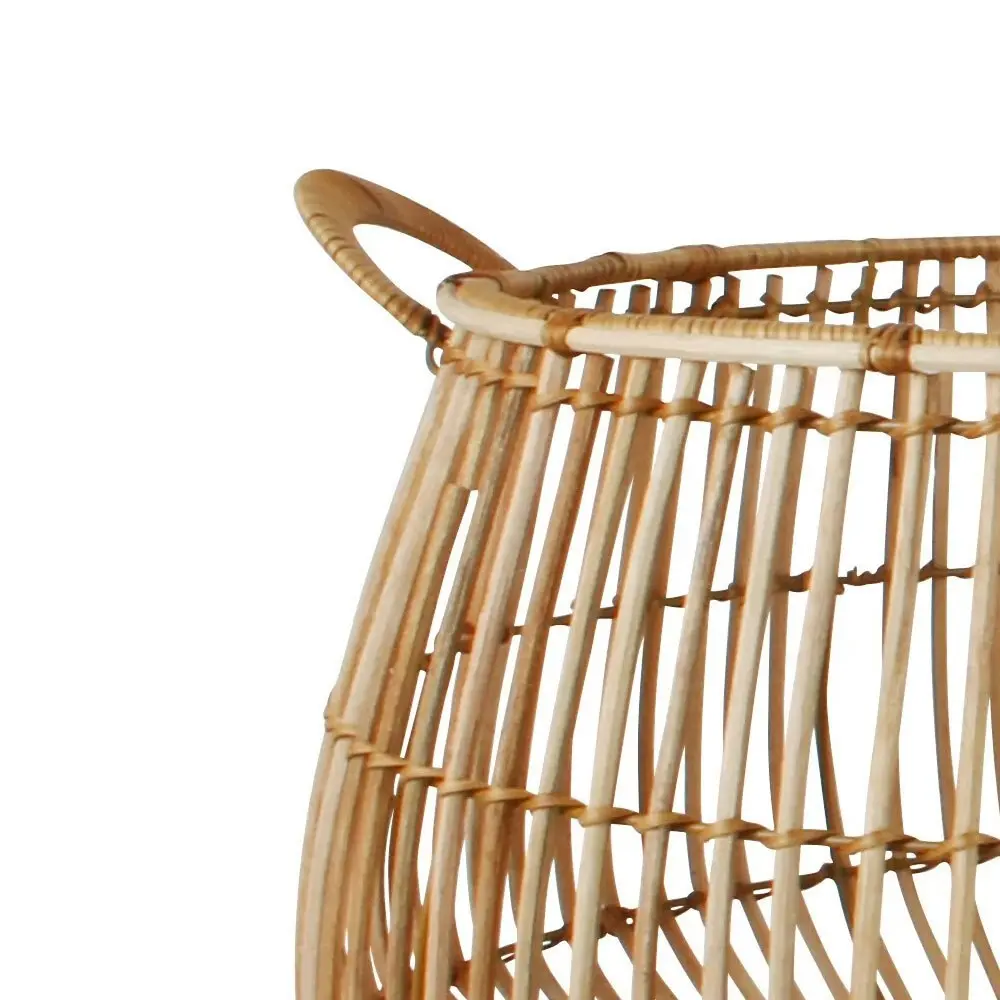 2pcMaine & Crawford Aesha 47/57cm Rattan Bulb Basket Storage Organiser Natural